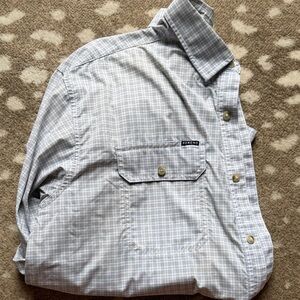 Poncho Gray Plaid Men's Casual Button Down Shirt